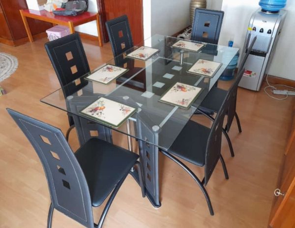 Glass dining set