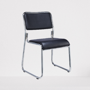Stackable chrome office visitors chair