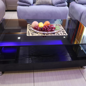 Tampered glass coffee table