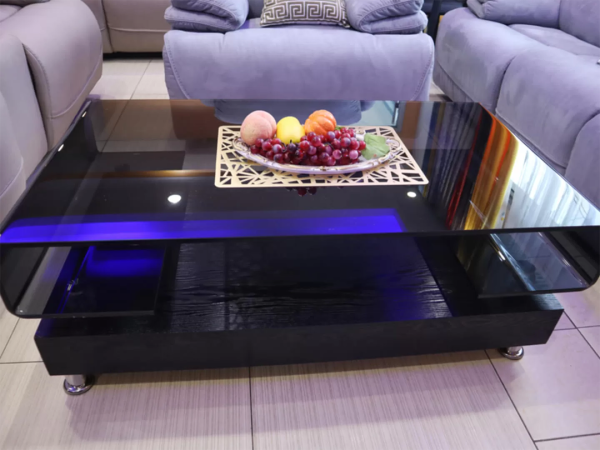 Tampered glass coffee table