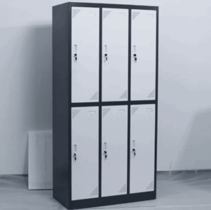 6 Door Locker Cabinet (Gray White)