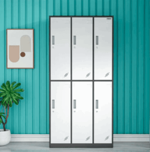 6 Door Locker Cabinet (Gray White)