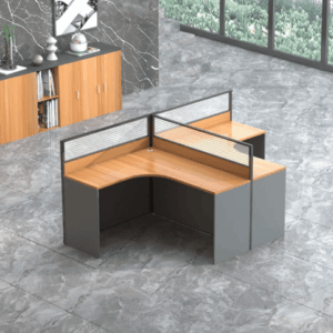 ALPHA TS98 4-Way Workstation Desk (Brown)