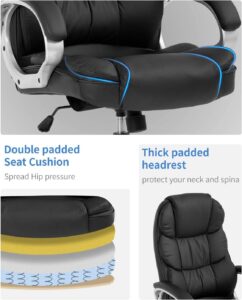 ASTORIA H2312 High-Back Office Chair (Black)