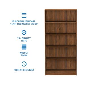 SF 5-Tier Bookcase (Walnut)