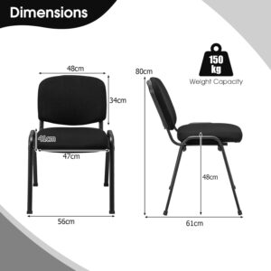 KB4 Tosca Fabric Chair (Black)