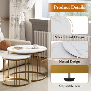 DION C068 Nesting Tables (Marble)