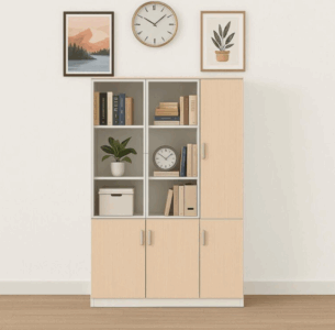 KARL 3-Door Wooden Cabinet