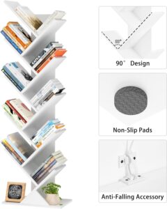SF 10-Tier Tree Bookshelf (White)