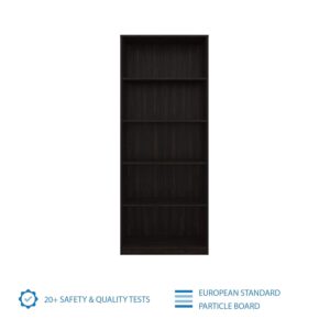 SF 5-Tier Bookcase (Black)
