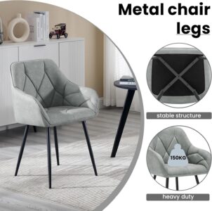 SIENA TJ81 Velvet Chairs (Gray)