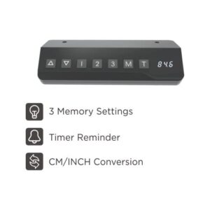 MAVE 4912 Standing Desk (Black + White)