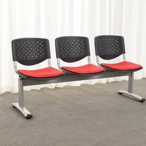 Heavy-Duty Linked Chair (Red&Black)